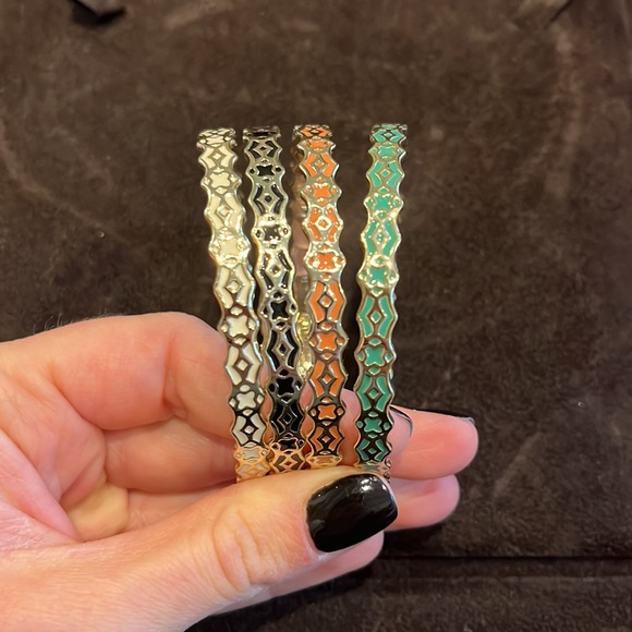 4 Kendra Scott colorful bangles - Picture 3 of 3